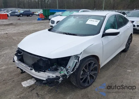 2021 Honda Civic Sport из США, поврежденный, VIN 2HGFC2F87MH522041